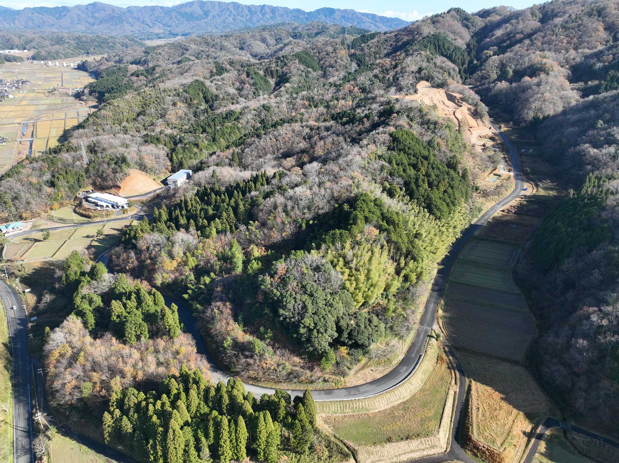 京都府 緑のふるさと林道建設事業_奥寄線